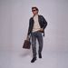 Men's Clothing Men's Slim Fit Straight Leg Stretch Jeans Winter Fleece Lined Casual Long Pants Style For Formal & Casual_mkmklike.com