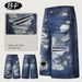 Men's Clothing Ripped Jeans Loose Lazy Feeling Trousers_mkmklike.com