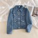 Women's Clothing Spring And Autumn Fashionable Small Fragrance Style New Denim Jacket Women's Slim Versatile Short Jacket Top Trend_mkmklike.com
