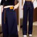 "High-Waisted Flared Jeans – Stretch Denim Pants With Lined Warmth (Plus Size, Black/Deep Blue)"_mkmklike.com