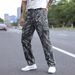 Men's Camo Workwear Jeans – Loose Fit Denim Pants For Street & Utility (S-XXL, Gray/Khaki Camouflage)_mkmklike.com