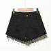 Women’s Clothing Women's Fat MM Denim Shorts Ripped Elastic Large Size Women's Denim Shorts_mkmklike.com