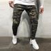 Men's Clothing Camouflage Overalls Multi Pocket Small Feet Elastic Slim Fashion Jeans_mkmklike.com