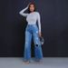 Women’s High-Waisted Ripped Wide-Leg Jeans – Straight Cut Distressed Denim Pants (Dark Blue/Light Blue, Sizes S-XXL, Comfort Stretch)_mkmklike.com