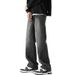 Nordmann American Style Men's Gradient Vintage Trend Loose Casual Straight Vibe Simple High Street Long Pants_mkmklike.com