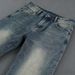Men's American Style Washed Flared Jeans Loose Fitting Trendy Spring Retro Curved Blade Semi-Elastic Midweight Straight Pants_mkmklike.com