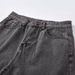 "Y2K Streetwear Cement Gray Wide-Leg Flared Cleanfit Jeans For Women - High Waist Washed Denim Pants With Straight Hem, Stretch-Free Comfort,_mkmklike.com