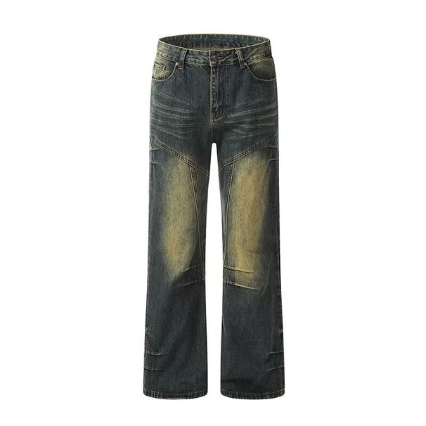 Men's Clothing Loose Spring And Autumn Distressed Heavy High Street Vibe Multi Pocket Functional Overalls_mkmklike.com