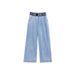 Women's Clothing High Waist Wide Leg Jeans Loose Slim Tall Thin Straight Jeans_mkmklike.com