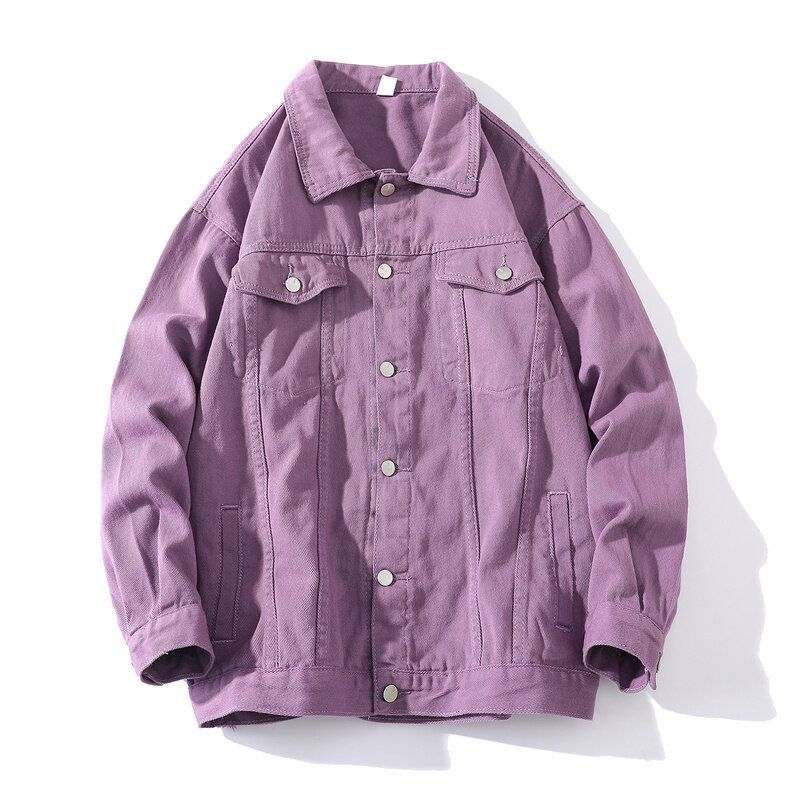 Spring And Autumn New Product Men's Versatile Jacket Loose Large Denim Cardigan Coat_mkmklike.com
