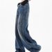 Vintage Distressed Wide-Leg Jeans For Women – Retro Blue High-Waisted Ripped Denim Pants (XS-4XL)_mkmklike.com