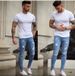 Wish Foreign Trade Whitening Worn Small Feet Slim Jeans Wholesale European And American Men Tight Denim 1018_mkmklike.com