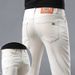 2026 European High-end Men's Cropped Jeans, Korean Style, Casual Slim Fit, Stretchy Tencel, Summer Thin Version_mkmklike.com