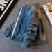Trendy Men's Long Sleeved Loose Casual Spring Denim Jacket With Collar, Workwear Jacket, Light Blue Top, High-End_mkmklike.com