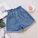 Women's Clothing Denim Shorts For Women In Summer Elastic Waist Straight Loose Slim All Match High Waist Curled A Line Wide Leg Hot Pants_mkmklike.com
