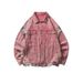 Patchwork Denim Men American Retro Spring Autumn Loose Design Sense Niche Casual Versatile Workwear Jacket Top_mkmklike.com