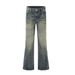 Heavy Washed Vintage Punk Denim Flared Men's Long Vibe Hippie Trendy Casual Loose Wide-Leg Pants_mkmklike.com