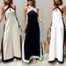 Women's new cotton and linen backless halter neck split temperament dress female_mkmklike.com