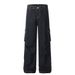 Heavy-duty Multi-pocket Pleated Jeans Men's High Street American Style Trendy Brand Workwear Wide-leg Pants Loose_mkmklike.com