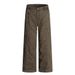 Vibe Trendy High Street Wide-Leg Jeans For Men, Solid Color Versatile Deconstructed Split Design Straight-Leg Casual_mkmklike.com