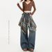 High Street Fart Curtain Wide-Leg Jeans For Women 2025 Autumn New Slim High-Waist Loose Retro Ripped Straight Pants_mkmklike.com