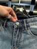 Men's Embroidered Patch Denim Shorts High End Versatile Loose Fit Mid-Length Five Point Summer Style_mkmklike.com
