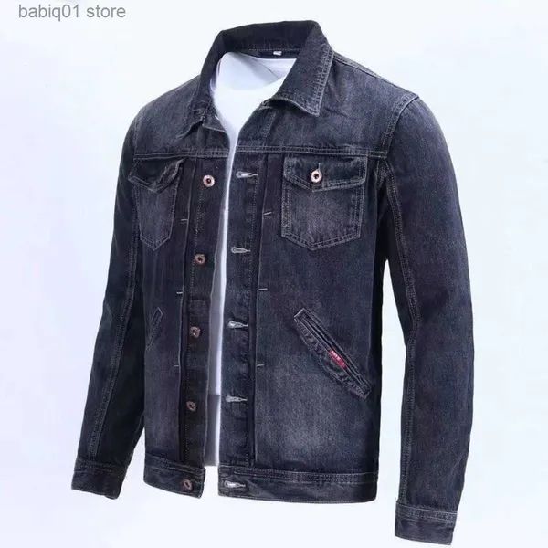 Men's Jackets Spring And Fall Retro Denim Men's Fashion Brand Handsome Cargo Jacket Korean Version Slim Casual Wear_mkmklike.com