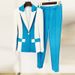 Women's Clothing 2024 new celebrity fashion contrast color matching one button suit skinny pants suit two piece set_mkmklike.com