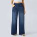 Trendy High-Waist Stretch Jeans For Women - Slim Fit Comfort Denim Pants (S-2XL, Light Blue/Dark Blue/Gray)_mkmklike.com
