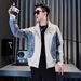Trendy Brand Cool Fashion Denim Patchwork Jacket 2025 New Casual Men's Spring Top_mkmklike.com