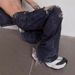 Men's Clothing Loose Straight Leg Blue Jeans Retro Washed Distressed And Ripped Design Versatile Wide Leg Beggar Pants_mkmklike.com
