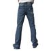 Men's Clothing Domestic Trendy Men's Clothing Spilled Material Damaged Slightly Flared Non Elastic Trousers Washed High Waisted Jeans_mkmklike.com