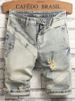 Men's Distressed Denim Shorts - Summer Casual Lightweight Ripped Jeans With Relaxed Fit & Streetwear Style_mkmklike.com
