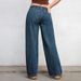 High-Waisted Straight Leg Jeans For Women – Vintage Washed Denim Pants, Comfortable & Stylish Streetwear Trousers_mkmklike.com