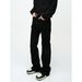 MTLCLOTHES Men's Clothing|Four Seasons European And American Style Simple Black Slim Fit Stretch Flared Jeans_mkmklike.com