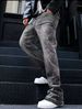 Men's Clothing Spring New Black And White Jeans Men's Skinny Elastic Brand Casual Pants Trendy_mkmklike.com