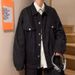 Cowboy Jacket Men's Autumn Retro Collar Workwear Jacket Couple's Casual Top_mkmklike.com