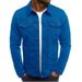 Pulse Pulse 2026 New European And American Hot Push Denim Casual Sports Solid Color Cardigan Button Workwear Jacket For Men_mkmklike.com