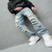 Men's Vintage Print Casual Jeans_mkmklike.com