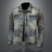 Men's Clothing Spring And Autumn New Denim Jacket Trendy Retro Washed Denim Clothes Short Casual Slim Jacket_mkmklike.com