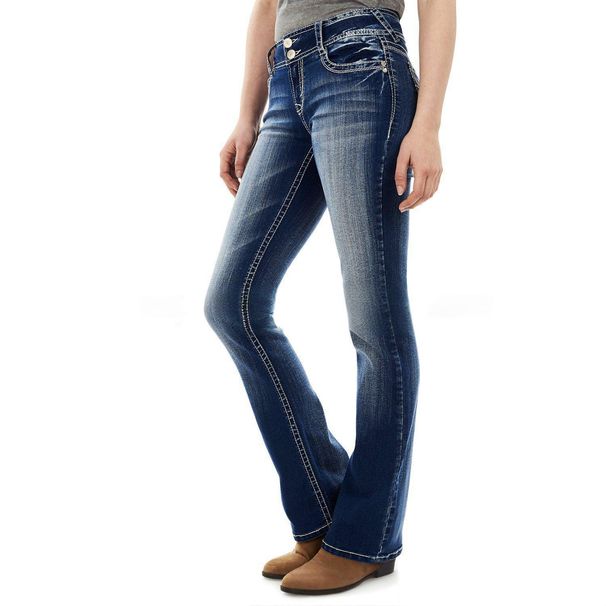 Women's Clothing Slim Fit Thin Washed Embroidery Sweet Curve Jeans For Women_mkmklike.com