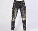 Men's Vintage Ripped Cargo Jeans With Multiple Pockets - Straight Leg Workwear Denim Pants For Street Fashion_mkmklike.com