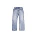 15oz Vintage Washed Denim Jeans – Classic American Straight-Leg Retro Blue Jeans For Men_mkmklike.com