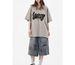 Kakulogo Graffiti Loose Wide Leg Jeans Casual Versatile Seven Point Street Fashion Shorts For Men And Women Summer Style_mkmklike.com