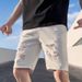 Men's Clothing Casual Straight Trousers Half Pants Five Point Pants Ripped Denim Shorts_mkmklike.com