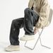 Men's Retro Star Print Straight Leg Jeans - Loose Fit High Street Denim Pants, Trendy Casual Wide Leg Trousers_mkmklike.com