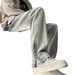 Side Zipper Slightly Pulled Jeans Men's Spring And Autumn Retro Washed Ruffian Handsome Pants American High Street Trendy Brand Straight Trousers_mkmklike.com