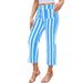 Summer Striped Print Women's Jeans Casual Fashion Independent Store New_mkmklike.com