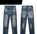 Premium Relaxed Fit Men's Jeans - Straight Leg Comfortable Denim Pants For Casual Wear (Sizes 30-46, Light Blue, Stretch Cotton)_mkmklike.com