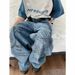 Men's Clothing Streetwear Graffiti Baggy Jeans – Oversized Vintage Denim (S-XXXL, 79% Cotton)_mkmklike.com